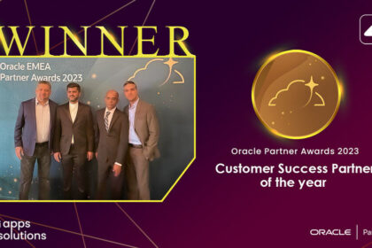 4i Apps Achieves Remarkable Milestone: Wins Oracle Cloud Partner Award 2023 at Oracle Cloud World 2023